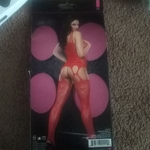 Strappy garter body stocking
